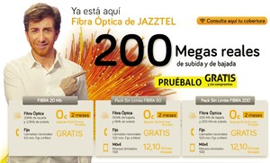 Jazztel regala dos meses de Fibra Óptica